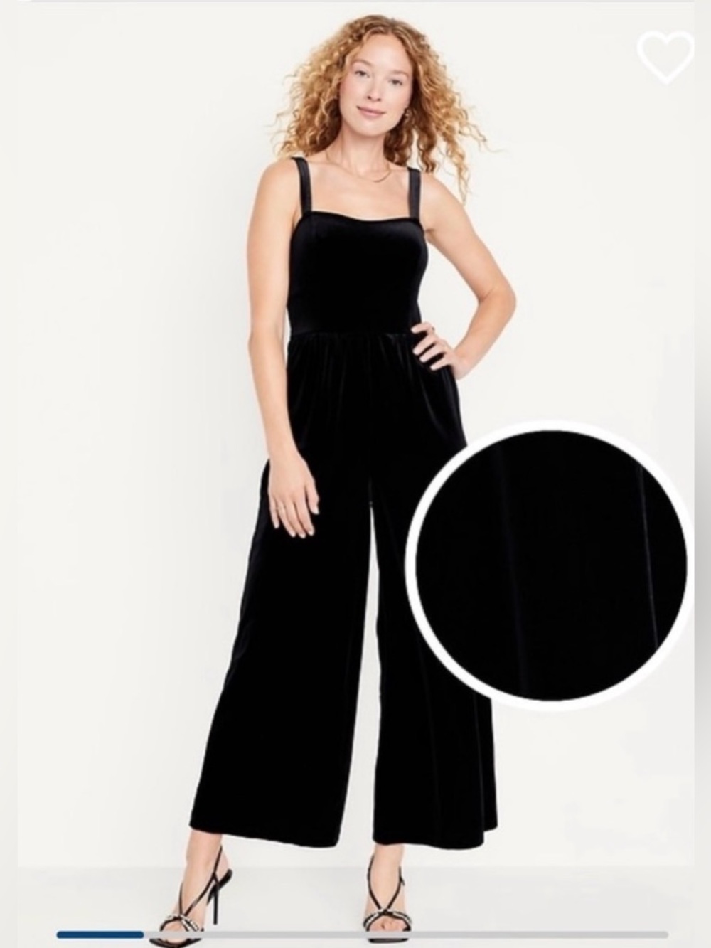 Old Navy Women’s Fit and Flare Cami Velvet Jumpsuit